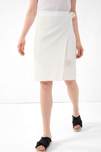 Orsay γυναικεία midi φούστα με wrap effect - 533039-001000 Λευκό L